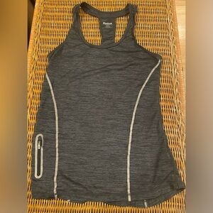 ⭐️3/$15⭐️Reebok Gray Tank Top with Racerback and reflective lines